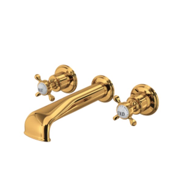 Edwardian™ Wall Mount Tub Filler in English Gold