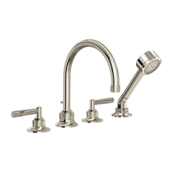 Graceline® 4-Hole Deck Mount Tub Filler in Polished Nickel