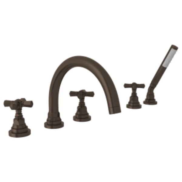 San Giovanni™ 5-Hole Deck Mount Tub Filler in Tuscan Brass
