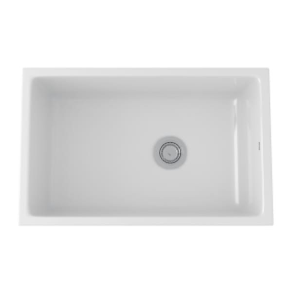 Allia™ 32" Fireclay Single Bowl Undermount Kitchen Sink in White
