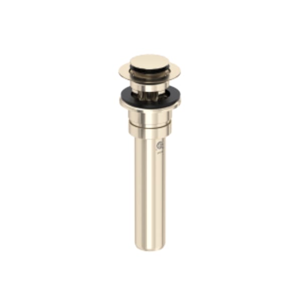 Push Drain With Overflow in Satin Nickel