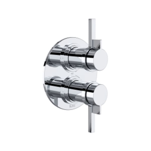 Lombardia™ 3/4" Therm & Pressure Balance Multi-Function System in Polished Chrome