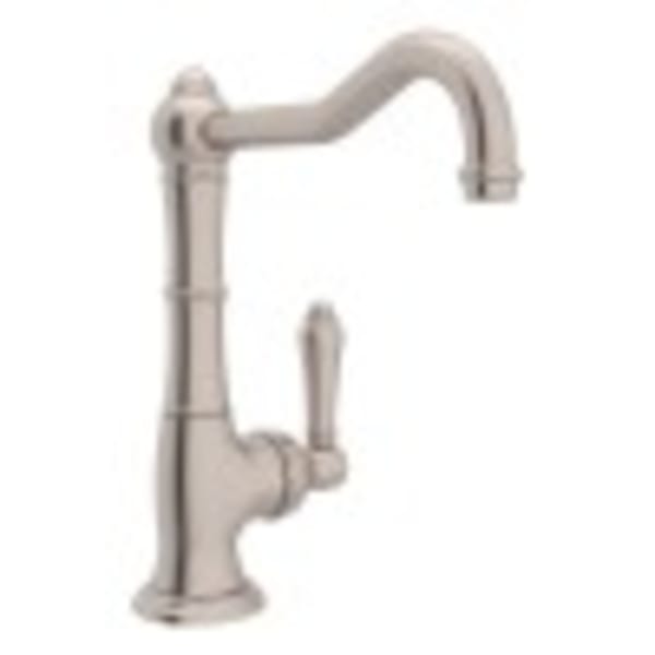 Rohl Italian Kitchen Acqui Satin Nickel 1-Handle Deck-Mount Bar and Prep Handle Kitchen Faucet Rohl Italian Kitchen Acqui Satin Nickel 1-Handle Deck-Mount Bar and Prep Handle Kitchen Faucet