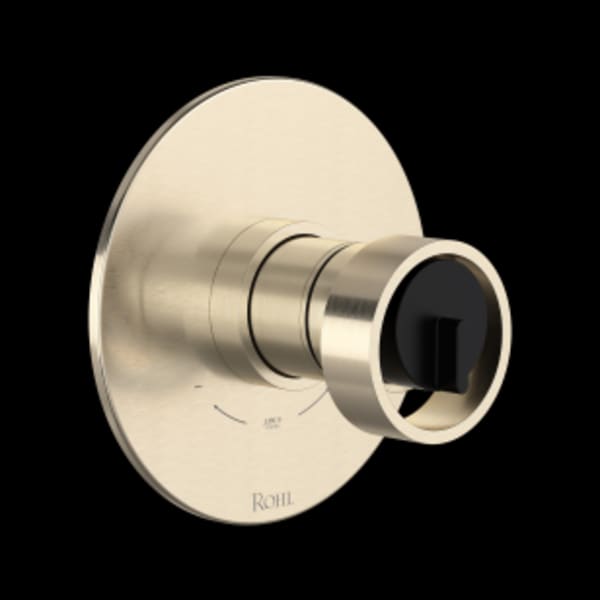 Eclissi™ 1/2" Therm & Pressure Balance Trim With 2 Functions in Satin Nickel/Matte Black