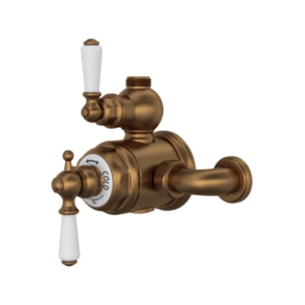 Edwardian™ 3/4" Exposed Therm Valve With Volume And Temperature Control in English Bronze