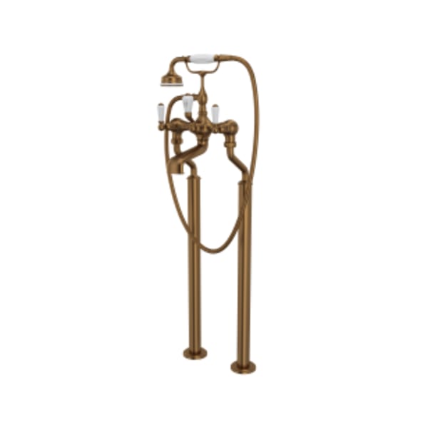 Edwardian™ Floor Mount Tub Filler in English Bronze