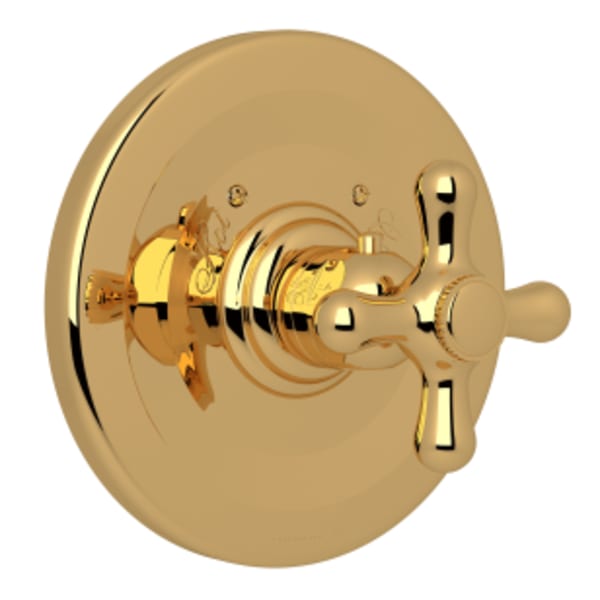 Verona™ 3/4" Thermostatic Trim Without Volume Control in Italian Brass