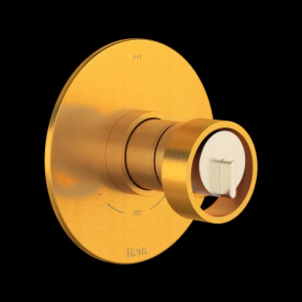 Eclissi™ 1/2" Therm & Pressure Balance Trim With 3 Functions in Satin Gold/Satin Nickel