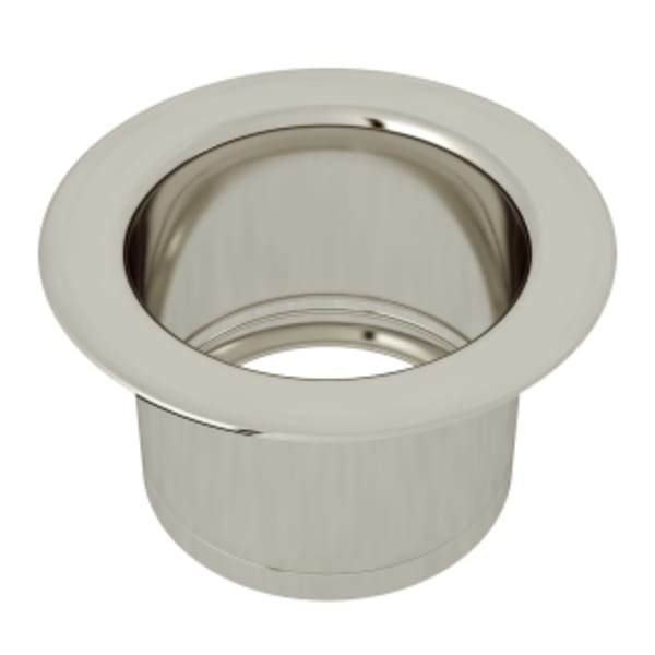 Extended Disposal Flange in Polished Nickel