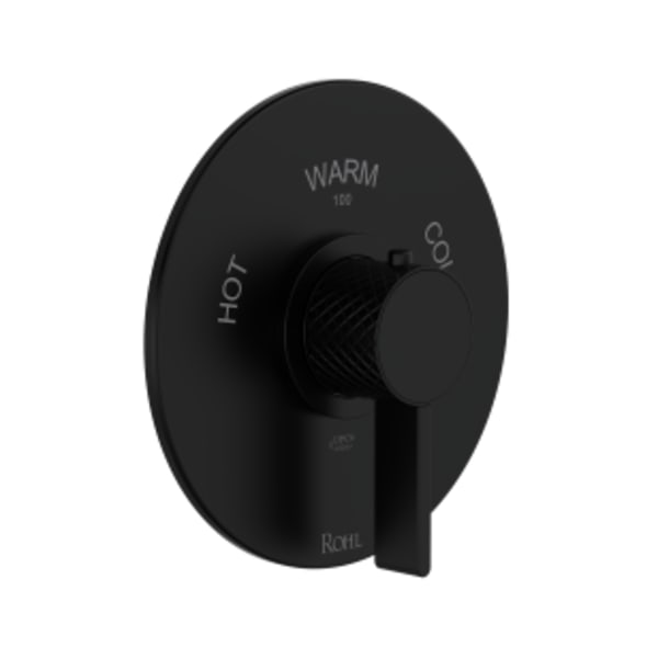 Tenerife™ 3/4" Thermostatic Trim Without Volume Control in Matte Black