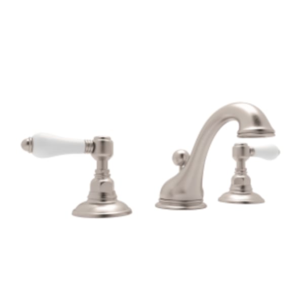 Viaggio® Widespread Lavatory Faucet With Low Spout in Satin Nickel
