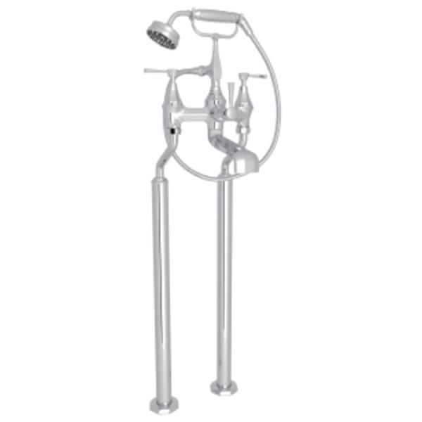 Deco™ Floor Mount Tub Filler in Polished Chrome