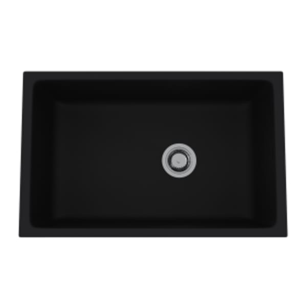 Allia™ 32" Fireclay Single Bowl Undermount Kitchen Sink in Satin Black