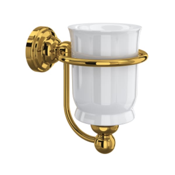 Tumbler Holder in Unlacquered Brass