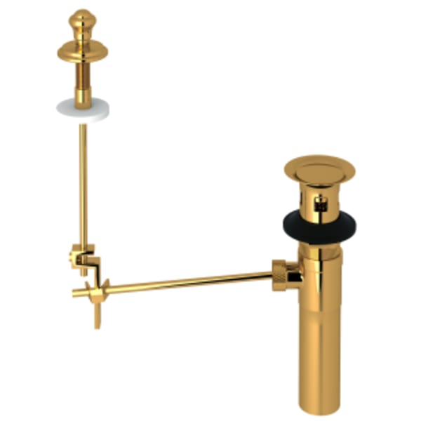 Remote Pop-Up Set With Overflow in Unlacquered Brass
