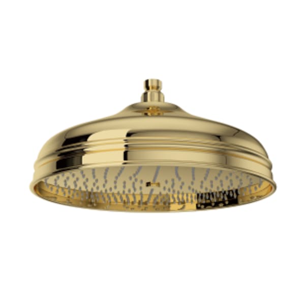 12" Rain Showerhead in Unlacquered Brass