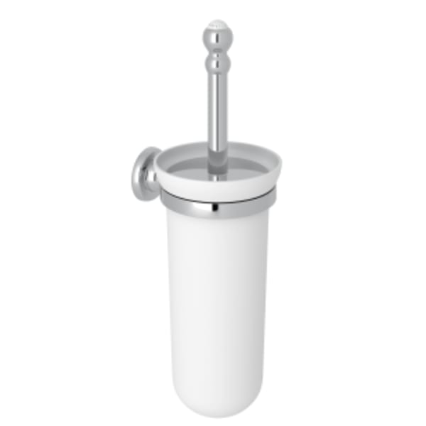 Wall Mount Toilet Brush Holder in Polished Chrome