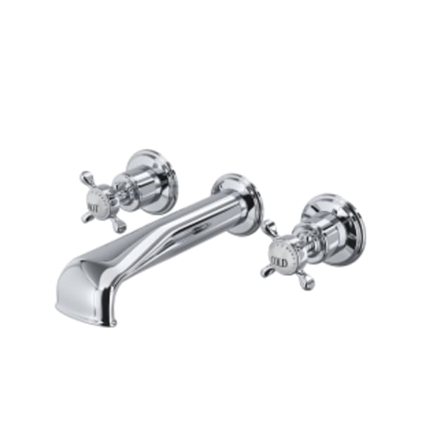 Edwardian™ Wall Mount Tub Filler in Polished Chrome