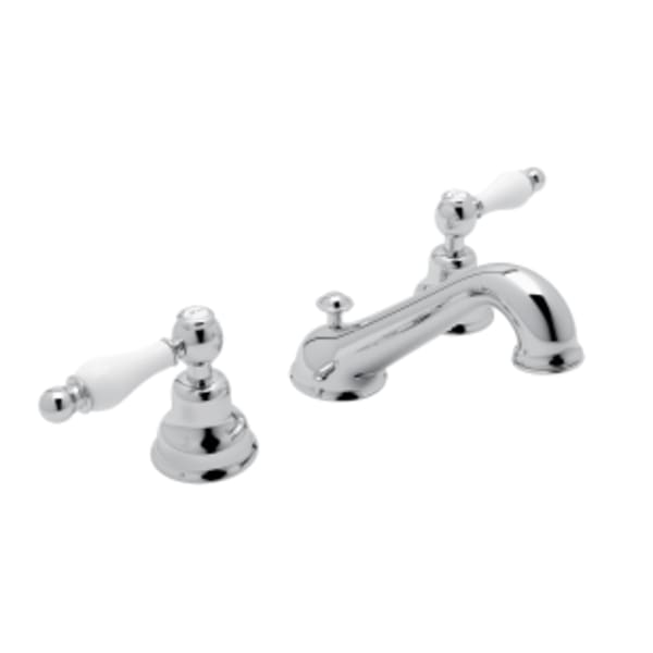 Arcana™ Widespread Lavatory Faucet With C-Spout in Polished Chrome