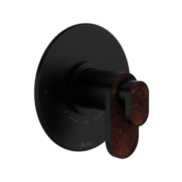 Miscelo™ 1/2" Therm & Pressure Balance Trim With 2 Functions in Matte Black