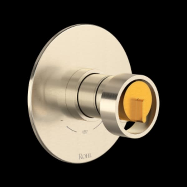Eclissi™ 1/2" Therm & Pressure Balance Trim With 2 Functions in Satin Nickel/Satin Gold