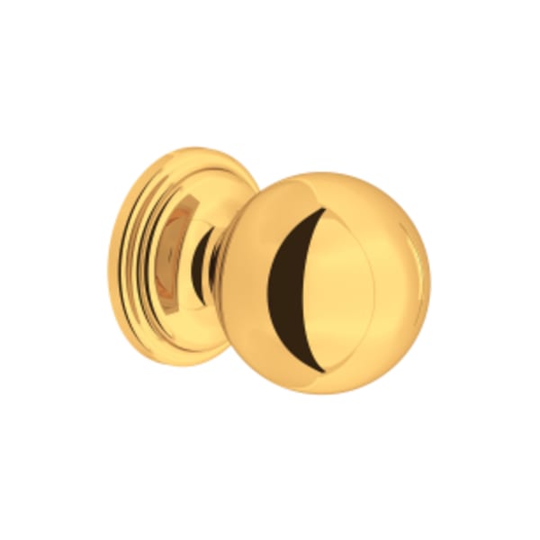 Small Rounded Drawer Pull Knobs - Set of 5 in English Gold