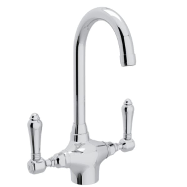 San Julio® Two Handle Bar/Food Prep Kitchen Faucet in Polished Chrome