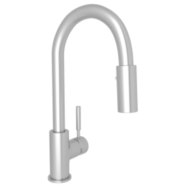 Lux™ Pull-Down Bar/Food Prep Kitchen Faucet in Brushed Stainless Steel
