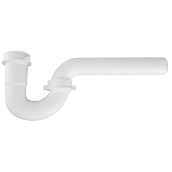 1-1/4" - P-Trap, less Trap Adapter - White - PVC