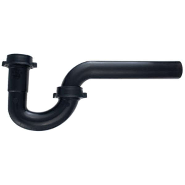 1-1/4" P-Trap, less Trap Adapter - Black - ABS