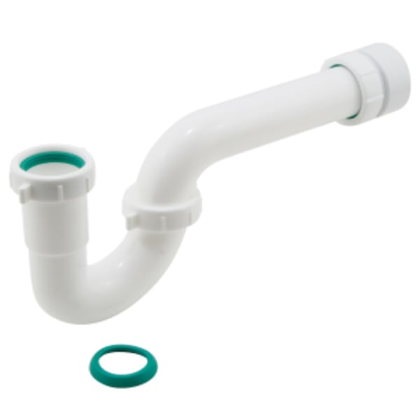 1-1/2" P-Trap, with Trap Adapter - White