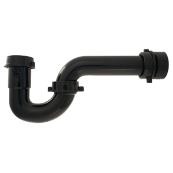 1-1/2" P-Trap, with Trap Adapter - Black