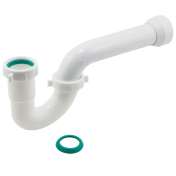 1-1/2" P-Trap, with Trap Adapter - White