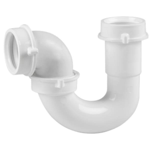 1-1/2" Repair P-Trap, - White - PVC