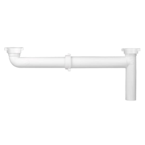 1-1/2" x 16" Direct Connection End Outlet, Telescoping - White - PVC