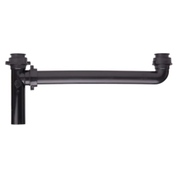 1-1/2" x 16" End Outlet, - Black - ABS