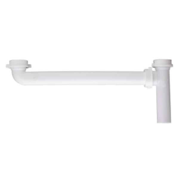 1-1/2" x 21" Slip Joint End Outlet, - White - PVC