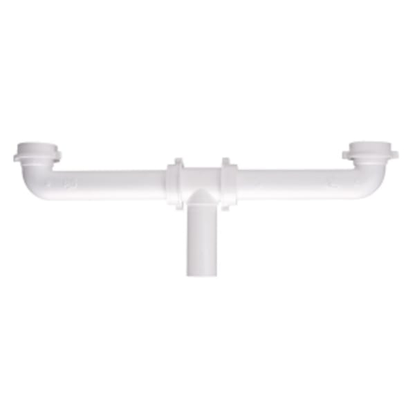 1-1/2" x 16" Slip Joint Center Outlet, - White - PVC