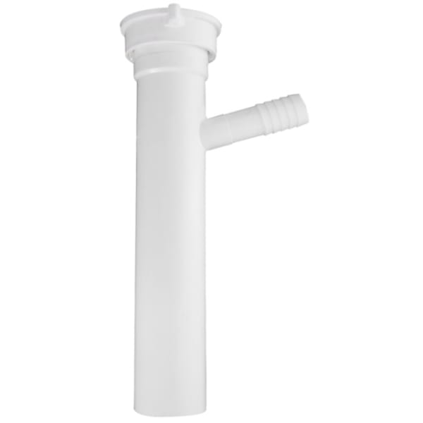 1-1/2" x 8" Direct Connection Dishwasher Tailpiece, - White - PVC