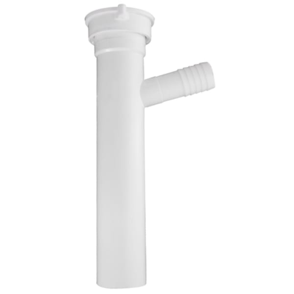 1-1/2" x 8" Direct Connection Dishwasher Tailpiece, - White - PVC