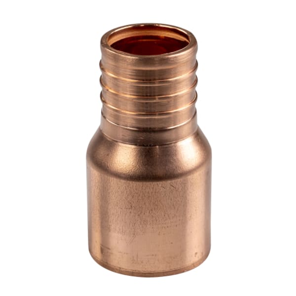1" PEX Sweat Adapter (Crimp(F1807) x Sweat) - Copper