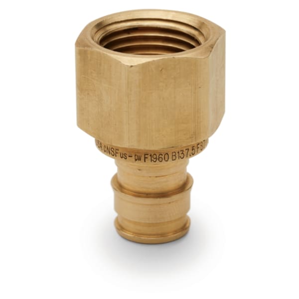 1" x 3/4" PEX Female Adapter (Expansion(F1960) x FIP) - Brass
