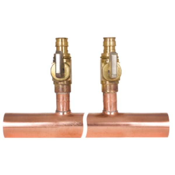 1" - Male Sweat x Male Sweat, Distribution Manifold with 12 - 1/2" Male Sweat Branches - 1" Trunk/L Copper