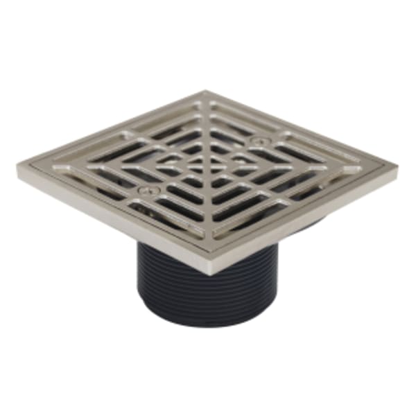 Drain Head - Nickle - Square Grate