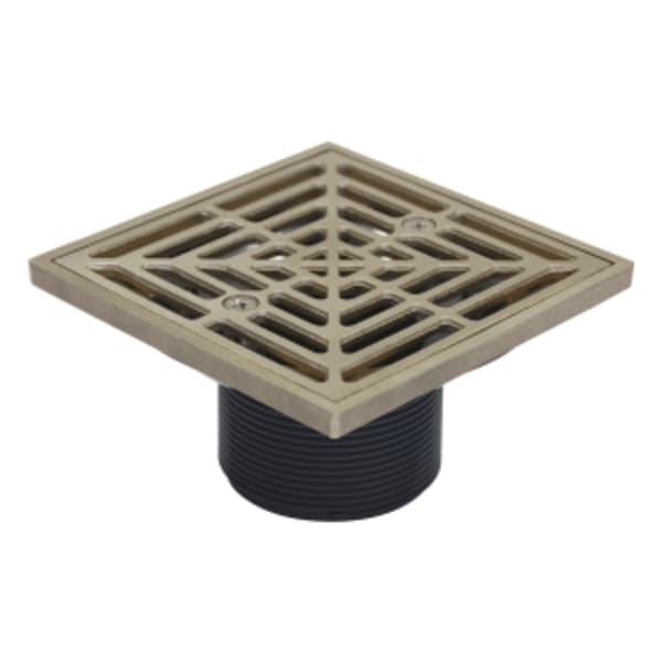 Drain Head - Nickle Bronze - Square Grate