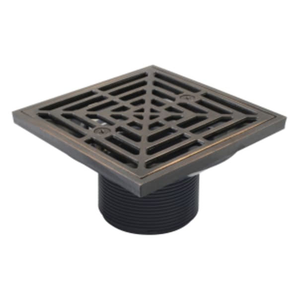 Drain Head - Oil Rubbed Bronze - Square Grate