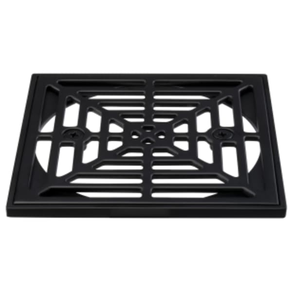 THIN STRAINER & RING CAST MATTE BLK FINISH 4.5 SQ