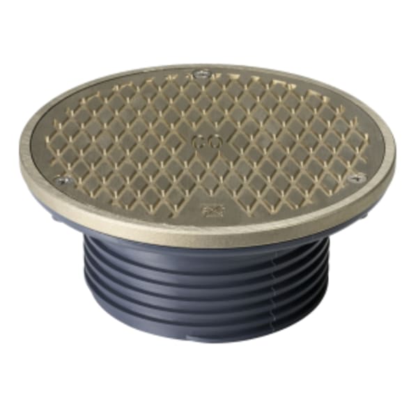 4" FinishLine - Top Only , w/Round Grate - Nickle Bronze Finish