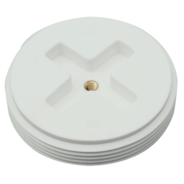 PLUG PP WHT 2 SLOTTED W/INSERT