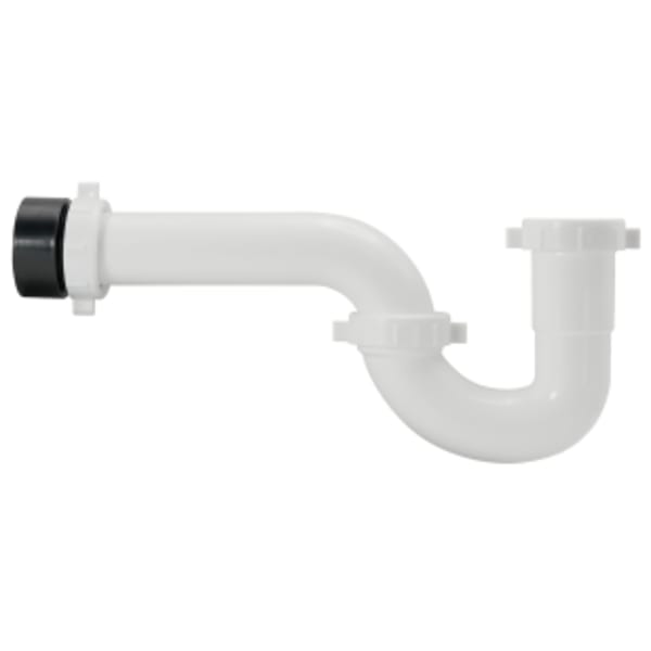 1-1/2" Reversible P-Trap with Trap Adapter White ABS